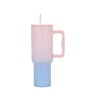 40oz handle car cup 304 stainless steel vacuum insulated cup car cold insulation beer cup with lid and straw