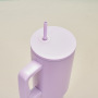 40oz handle car cup 304 stainless steel vacuum insulated cup car cold insulation beer cup with lid and straw