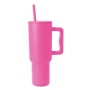 40oz handle car cup 304 stainless steel vacuum insulated cup car cold insulation beer cup with lid and straw