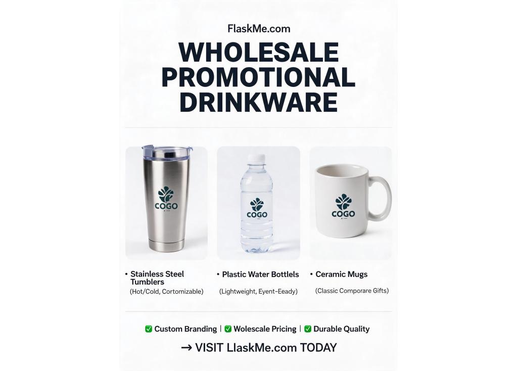What are the best wholesale suppliers for promotional drinkware?