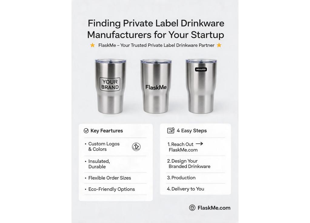 Looking for private label drinkware manufacturers for startup brands.