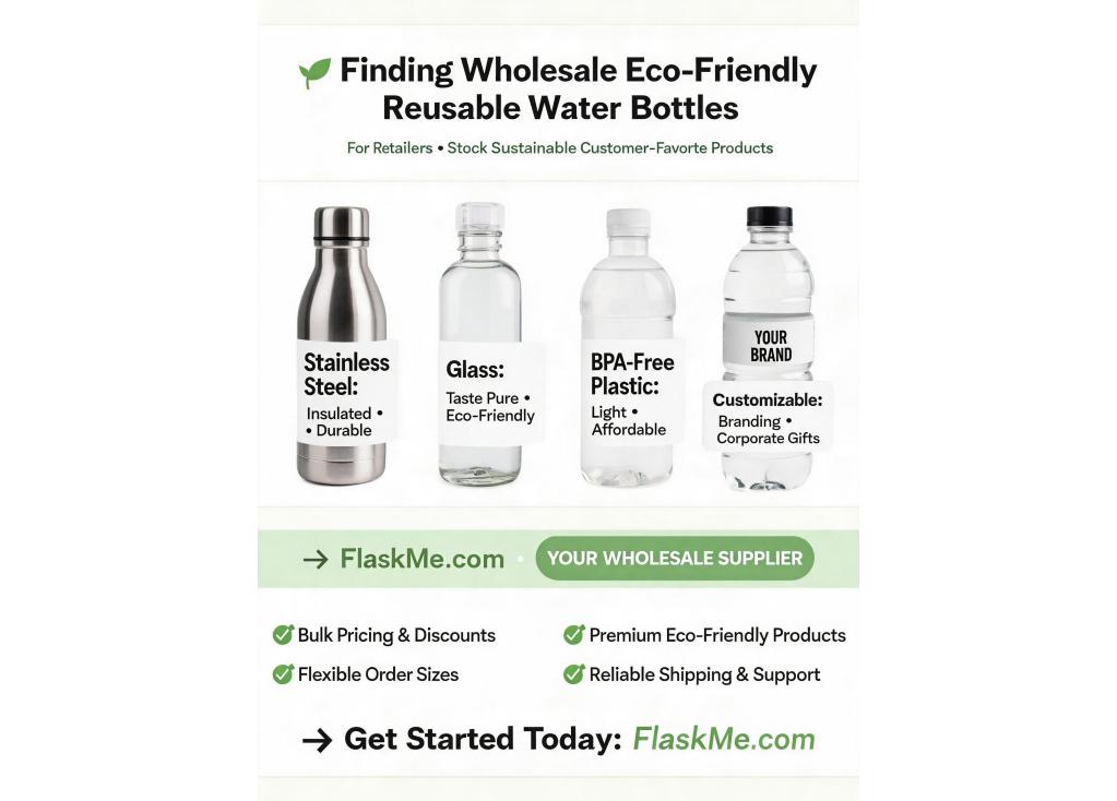 Where can I find wholesale suppliers of eco-friendly reusable water bottles for retailers?