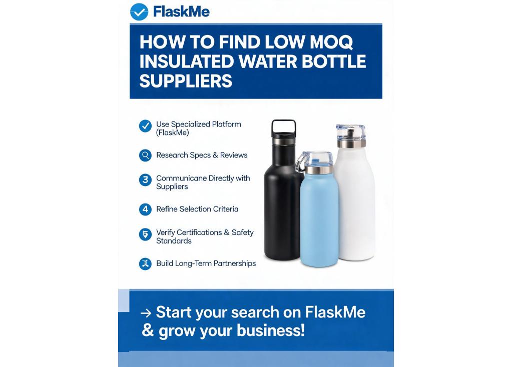 How to find low MOQ suppliers for insulated water bottles?