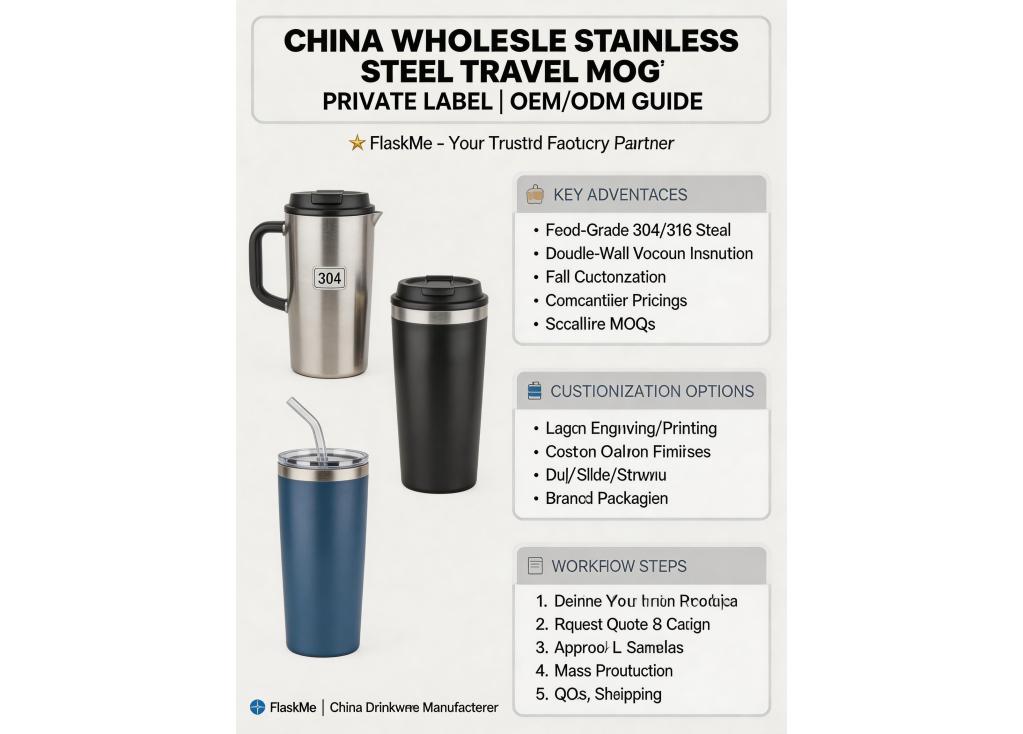 China wholesale stainless steel travel mug factory private label