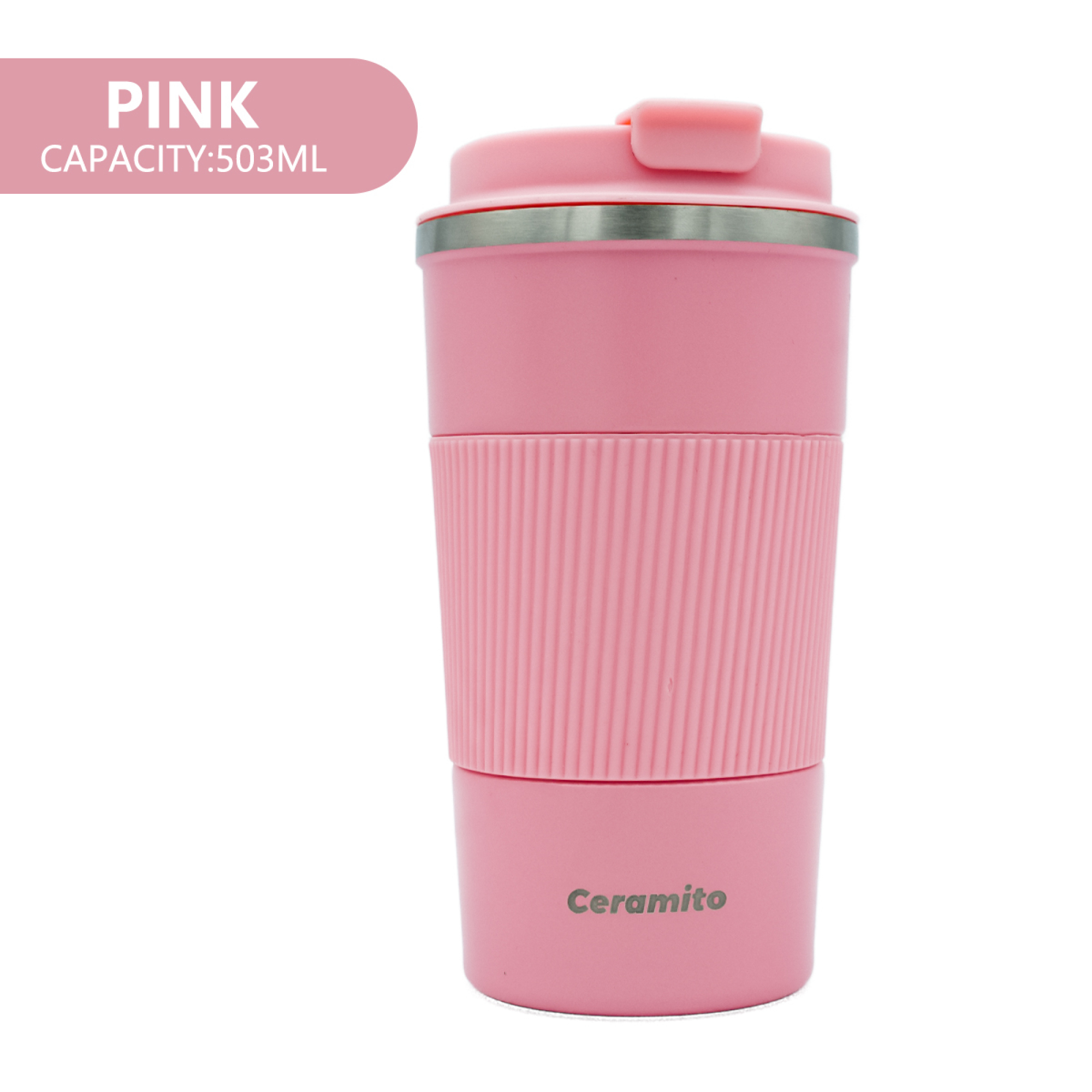 17.2oz/510ml stainless steel Insulated coffee tumbler with leakproof screw lid