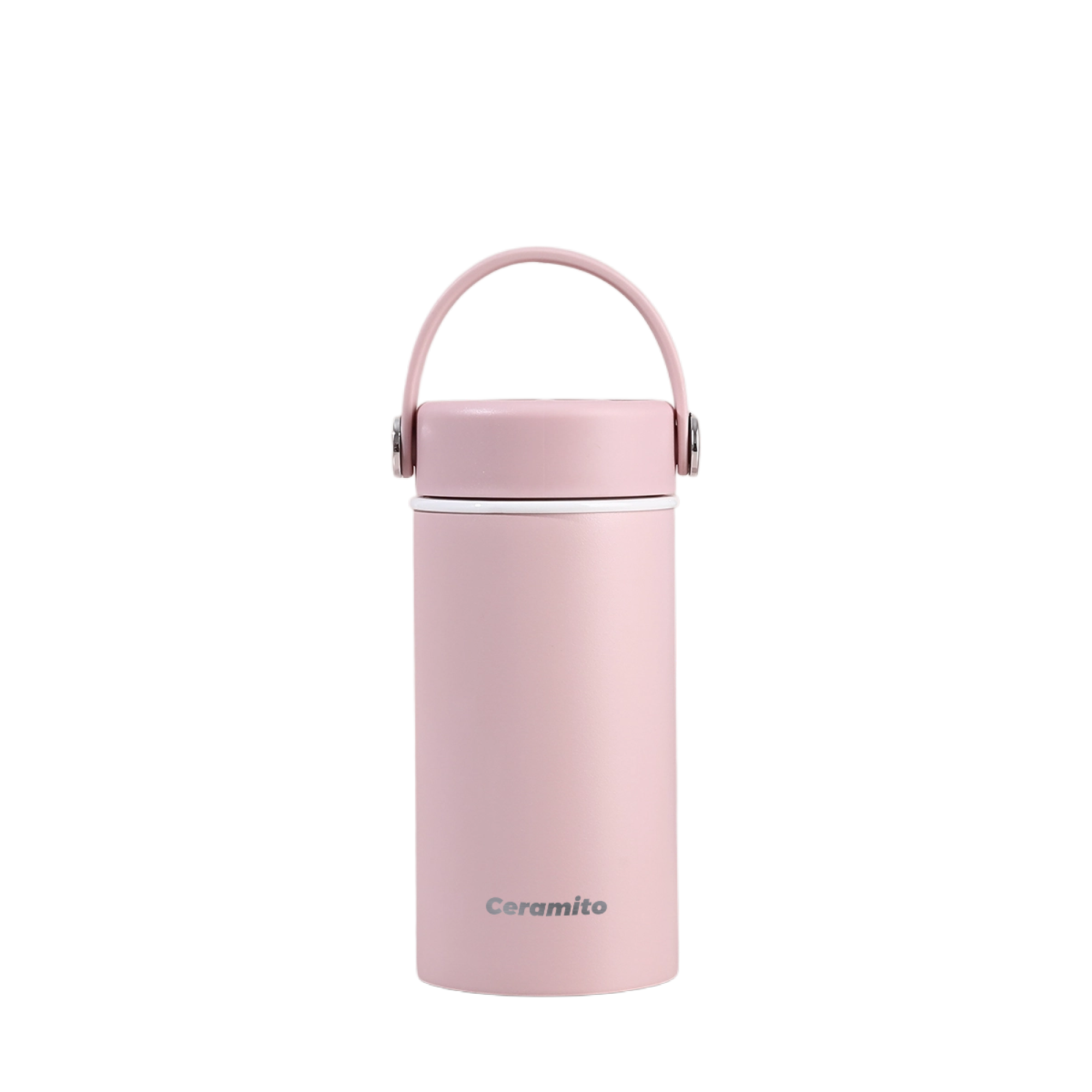 11.8oz / 350ML Ceramic Insulated water bottle with portable handle