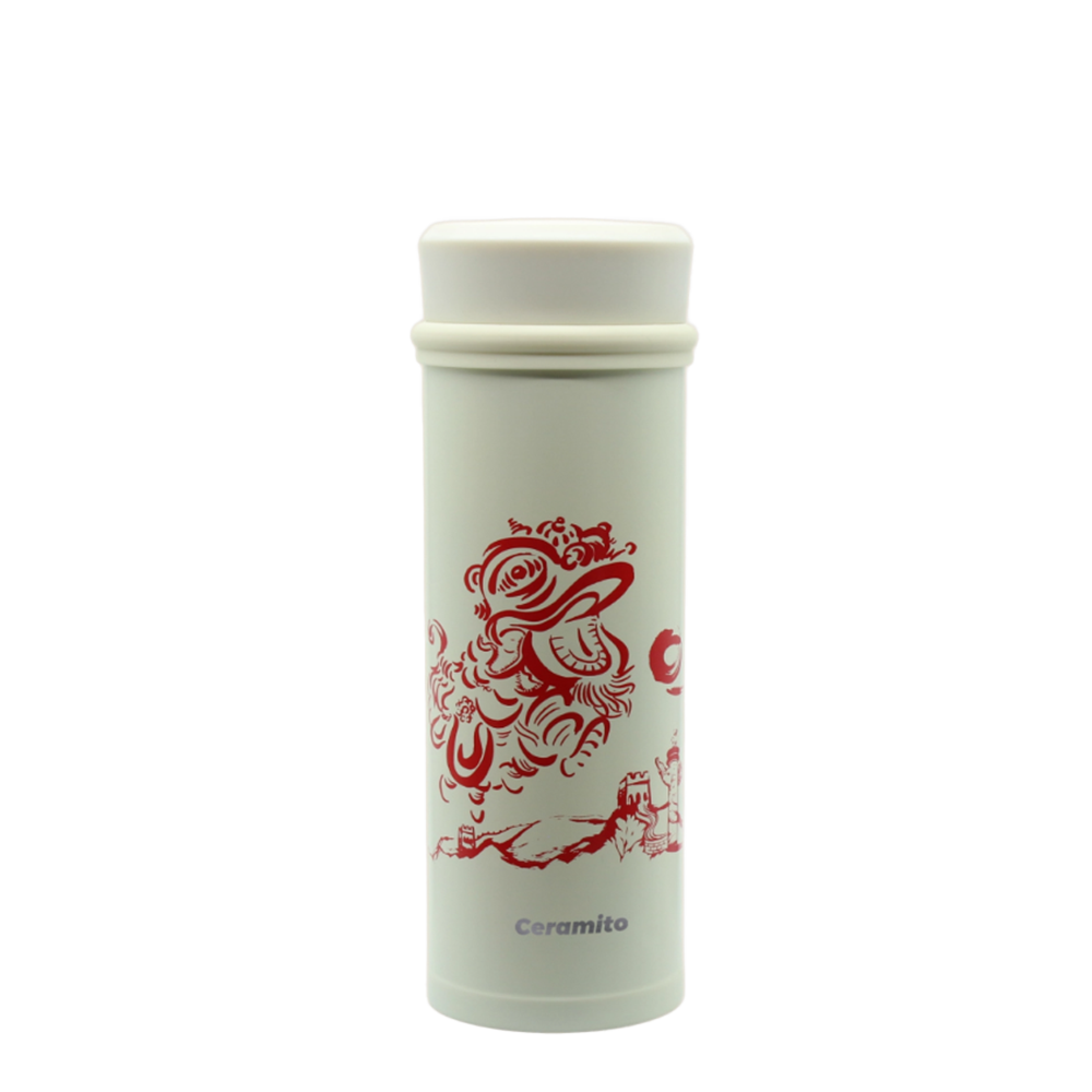 13.5oz / 280ML Ceramic Insulated water bottle with Invisible Silicone Handle