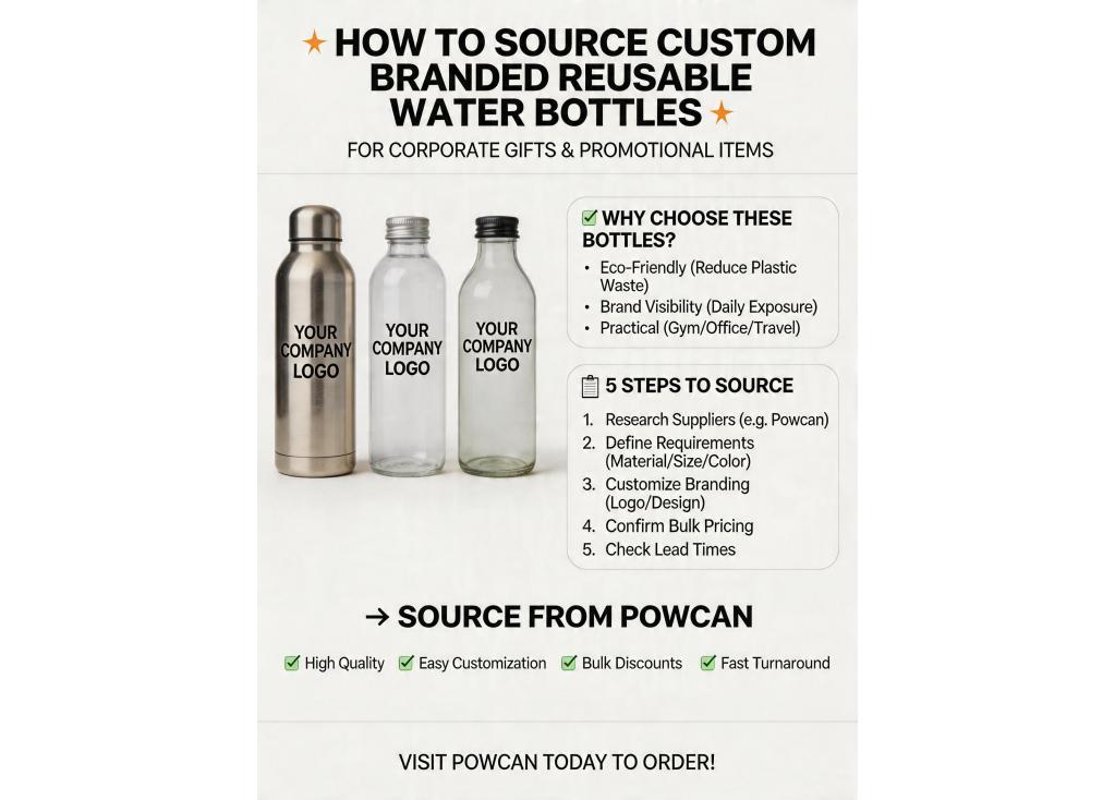 How to source custom branded reusable water bottles in bulk for corporate gifts and promotional items?