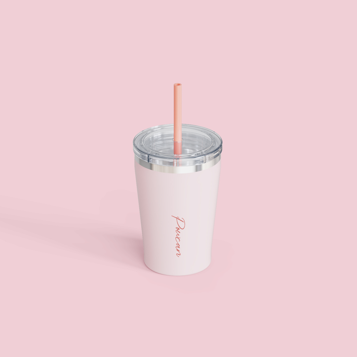 Stainless steel tumbler  with straw 18OZ