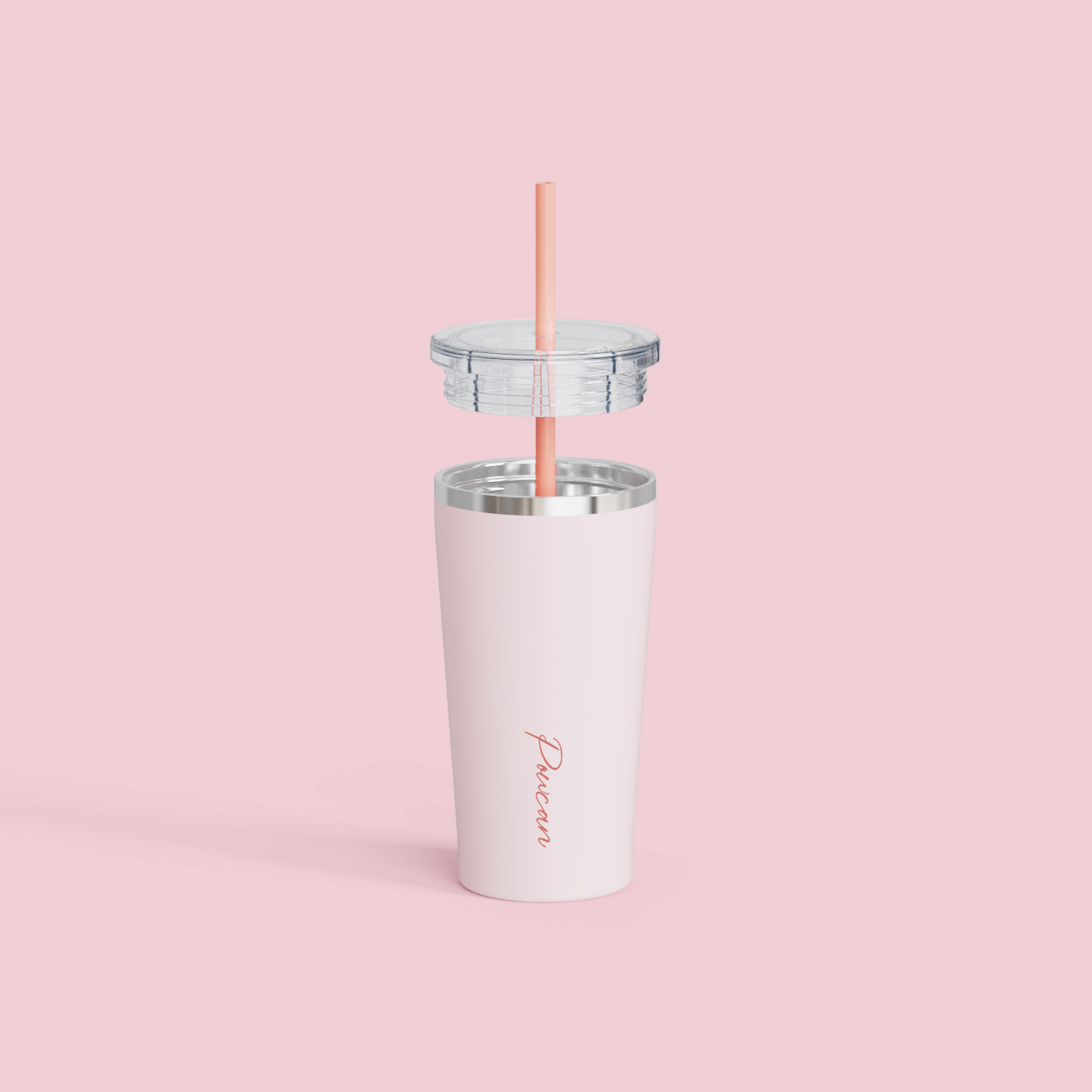 Stainless steel tumbler  with straw 24OZ