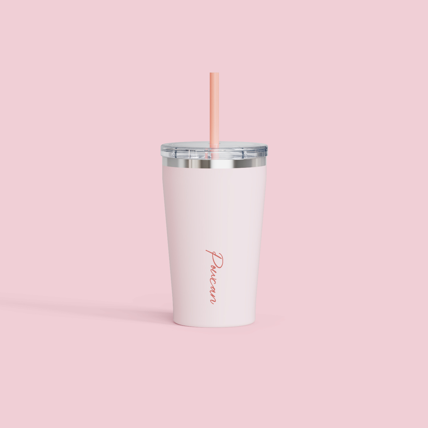 Stainless steel tumbler  with straw 20OZ