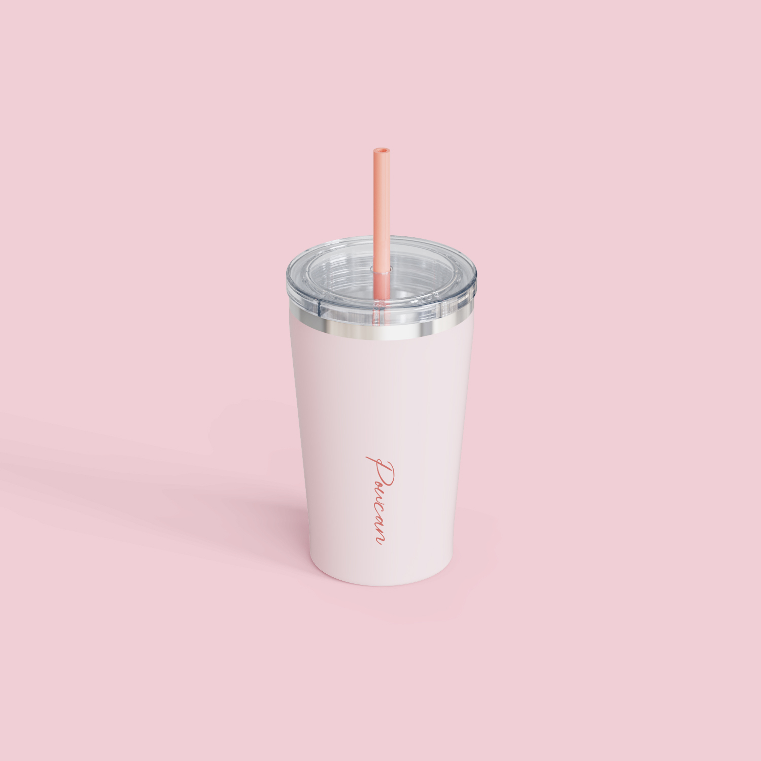 Stainless steel tumbler  with straw 20OZ