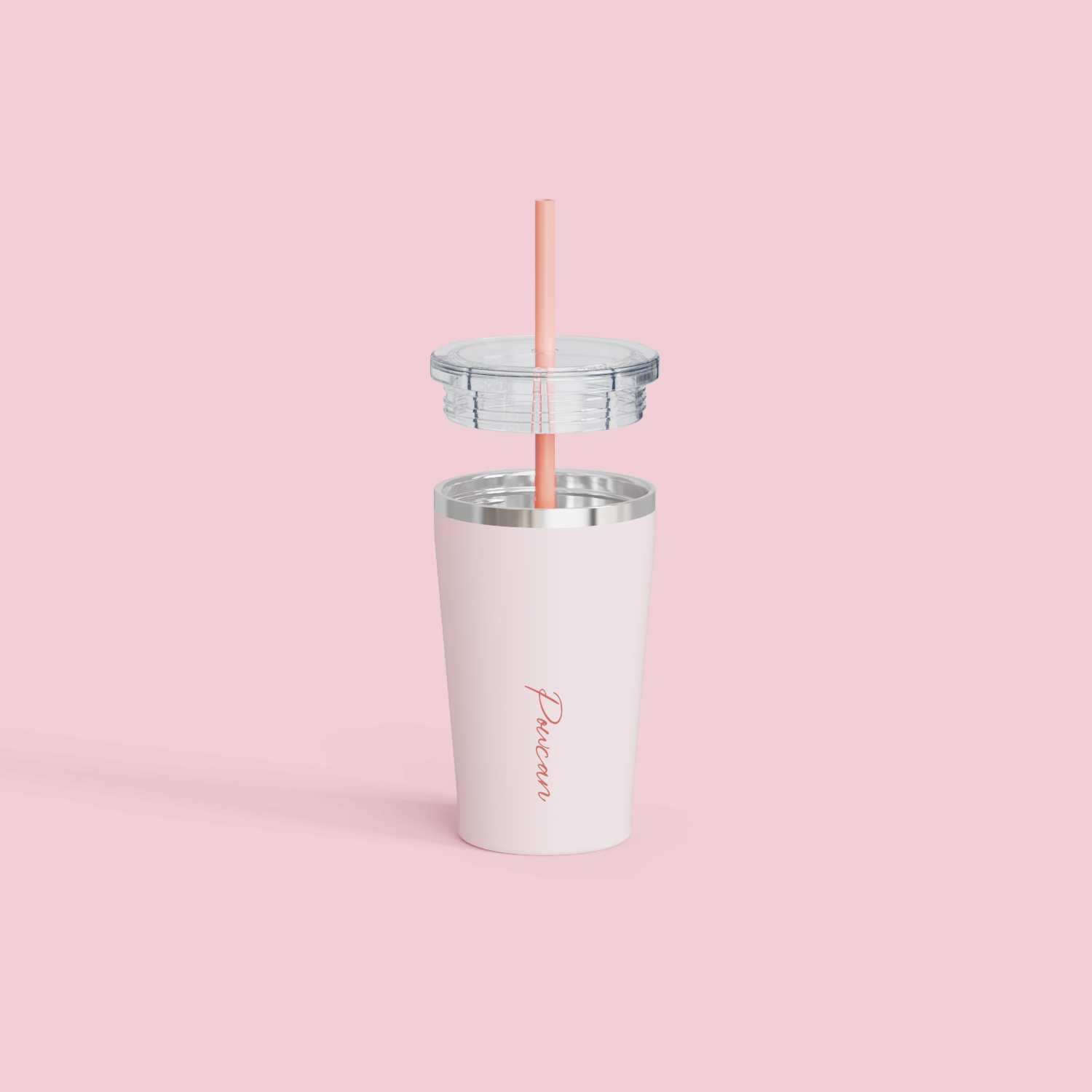 Stainless steel tumbler  with straw 20OZ