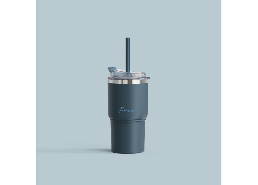 Stainless Steel Tumbler With Straw&Handle Insulated Water Bottle