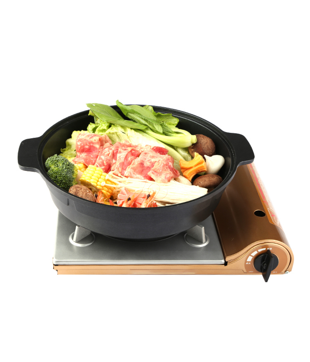High Quality Low Price 35Cm Cast Iron Shabu Hot Pot Cookware