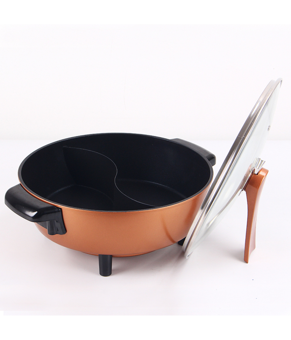 China Professional Manufacturer 1500W Non Stick Electric Round Pizza Pan
