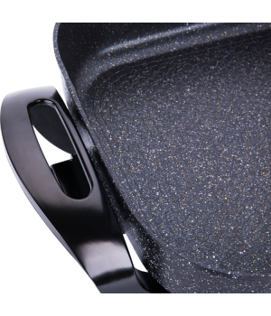 30Cm Square Non-Stick Coating Multifunction Electric Heating Pan With Temperature Control