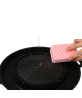 Low Price Marble Coated Cookware Multi Aluminum Non Stick Round Cast Iron Bbq Grill Pan