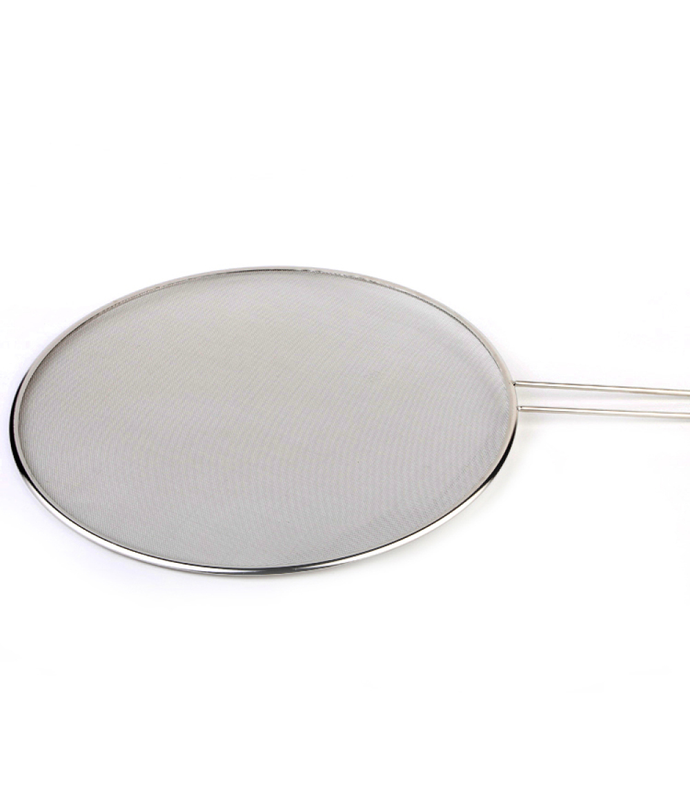 High Quality 13 Inches Fine Mesh Stainless Steel Oil Splatter Screen For Frying Pan
