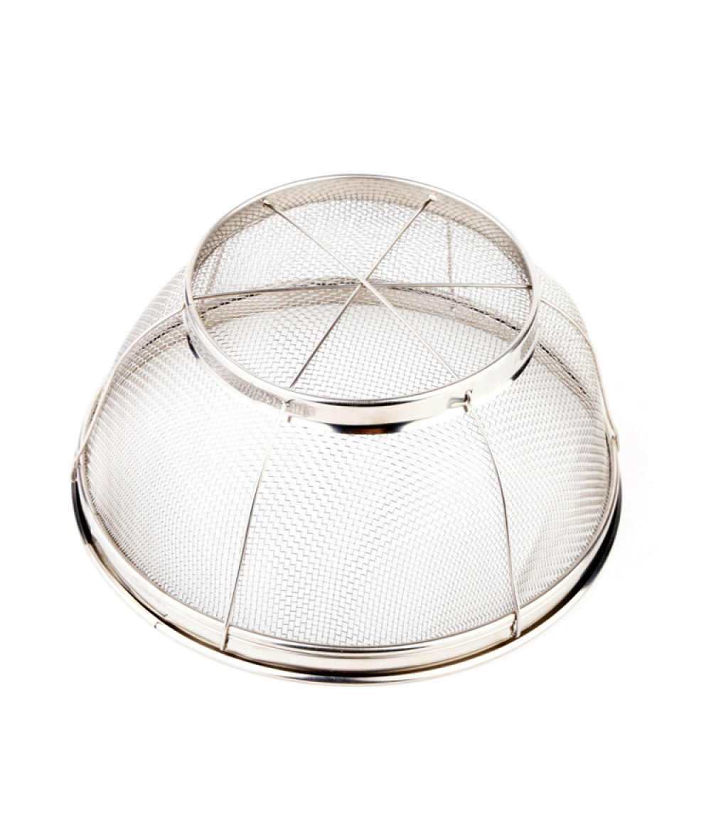 China Supplies Stainless Steel Rice Eco Friendly Vegetable Colander With Resting Base