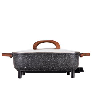 Hot Sale Multi-functional Aluminum Square Home Use Electric Pizza Pan Grill