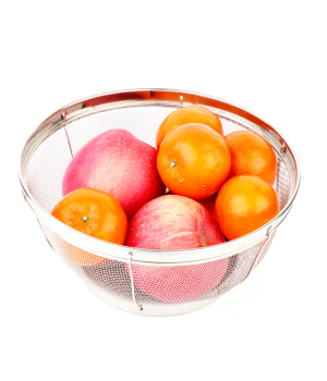 China Supplies Stainless Steel Rice Eco Friendly Vegetable Colander With Resting Base