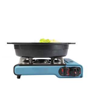 Wholesale Non-Stick Marble Coating 34Cm Divide Cast Iron Shabu Shabu Hot Pot