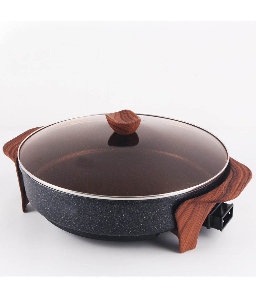 Low Price Aluminum Electric Ceramic Frying Pizza Pan For Induction Cooker
