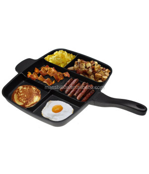 Outdoor Barbecue Accessory Cast Iron Square Pre-Seasoned Grill Pan