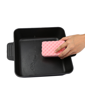 2019 Wholesale BBQ Square Skillet Dish Rectangle Cast Iron Square Grill Pan