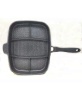 Outdoor Barbecue Accessory Cast Iron Square Pre-Seasoned Grill Pan