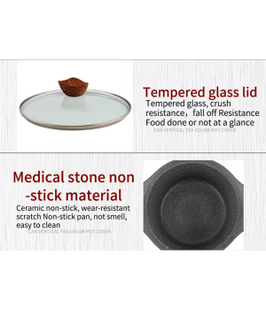 16Cm Graite Stone Non-Stick Warmer Milk Steam Outdoor Cooking Pot