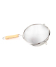 Wholesale Use Comfortable Wooden Handle Stainless Steel Food Kitchen Fine Mesh Strainer