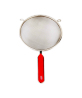 Stainless Steel Over Sink Rice Fruit Vegetable Mesh Strainer With Plastic Handle