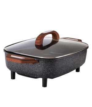 Hot Sale Multi-functional Aluminum Square Home Use Electric Pizza Pan Grill