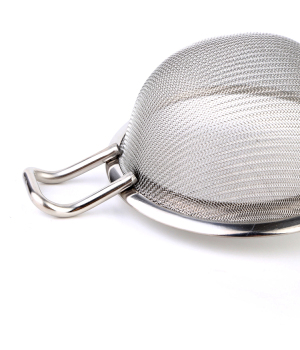 Premium Mini Stainless Steel Strainer with TPR non-slip Handle