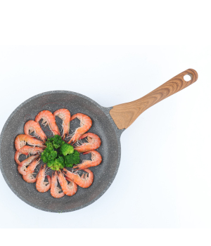 New Design Various Size Aluminum Alloy Marble Coating Non-Stick Fry Pan