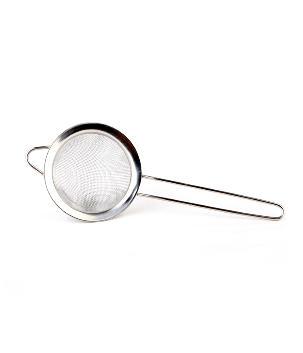 Factory Direct Supply High Quality Foldable Stainless Steel Colander Silicone Strainer