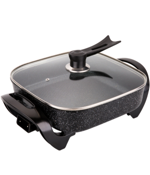 30Cm Square Non-Stick Coating Multifunction Electric Heating Pan With Temperature Control