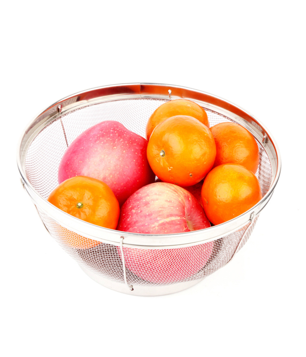 China Supplies Low Price Deep Stainless Steel Deep Colander For Kitchen