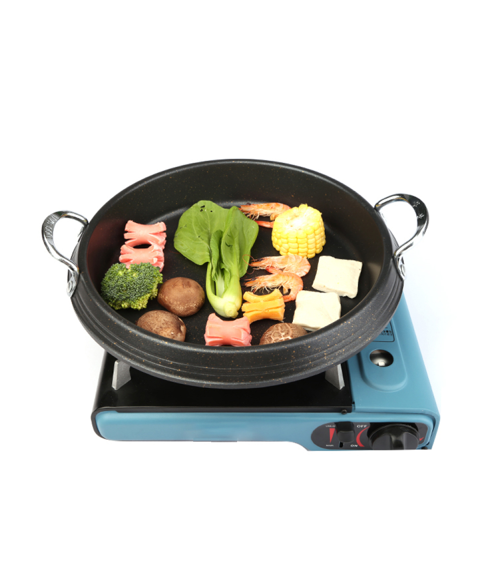 China Wholesale Aluminum Cast Iron Bbq Camping Commercial Grill Pan
