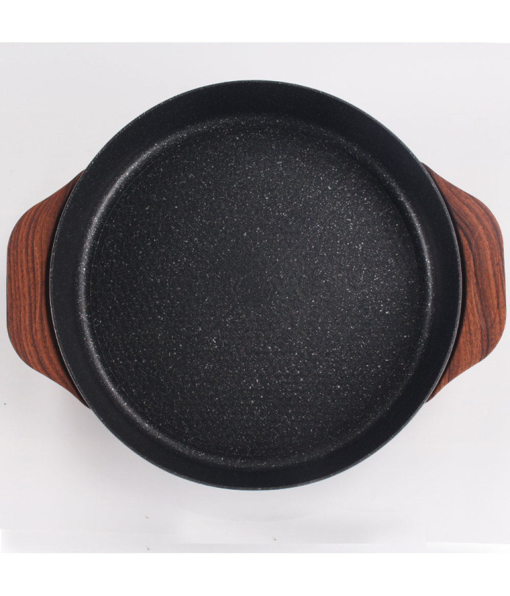 Low Price Aluminum Electric Ceramic Frying Pizza Pan For Induction Cooker