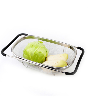 Full Size Square Basket Kitchen Stainless Steel Square Colander