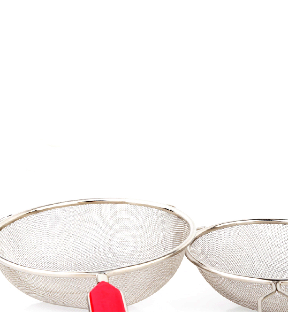 Cheap Stainless Steel Mesh Commercial Kitchen Large Food Grade Silicone Colander