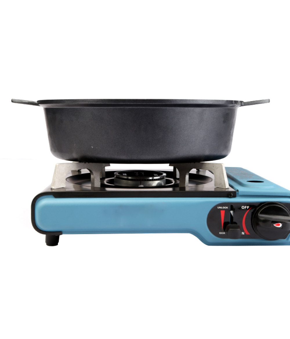 Wholesale Non-Stick Marble Coating 34Cm Divide Cast Iron Shabu Shabu Hot Pot