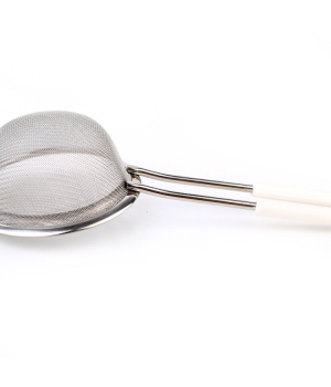 Premium Mini Stainless Steel Strainer with TPR non-slip Handle