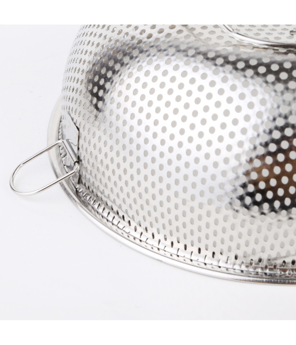 2019 New Hot Sale High Quality Stainless Steel Micro-Perforated Washing Rice Colander