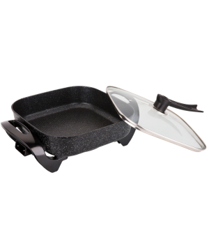30Cm Square Non-Stick Coating Multifunction Electric Heating Pan With Temperature Control
