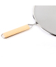 Premium Fine Mesh Stainless Steel Wooden Handle Splatter Screen For Frying