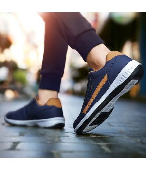 Leather Men Shoes Sneakers Trend Casual Shoe Italian Breathable Leisure Male Sneakers Non-slip Footwear Men Vulcanized Shoes